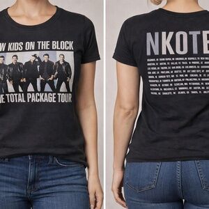 New Kids On The Block NKOTB Total Package Tour Concert T-Shirt XL Black